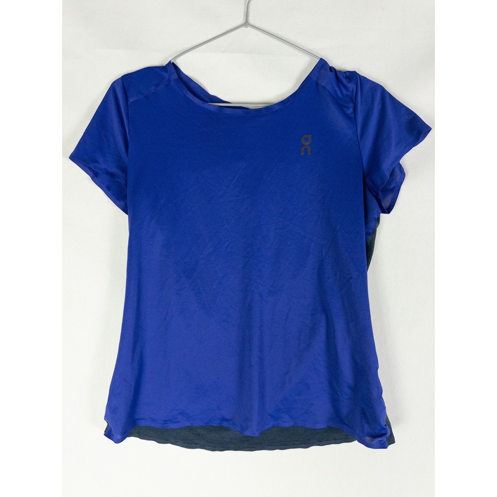 On Running Performance-T Womens S Royal Blue Short Sleeve Running Tee Athleisure